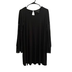 Wendy Bellissimo Dress - Little Black Dress - Lace Sleeve Detail - S